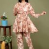 fabric-imported-co-ord-set-in-brown-color